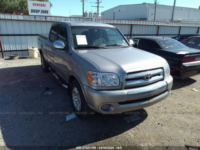 5TBDT44136S523868 - 2006 TOYOTA TUNDRA DOUBLE CAB SR5 Gray photo 1