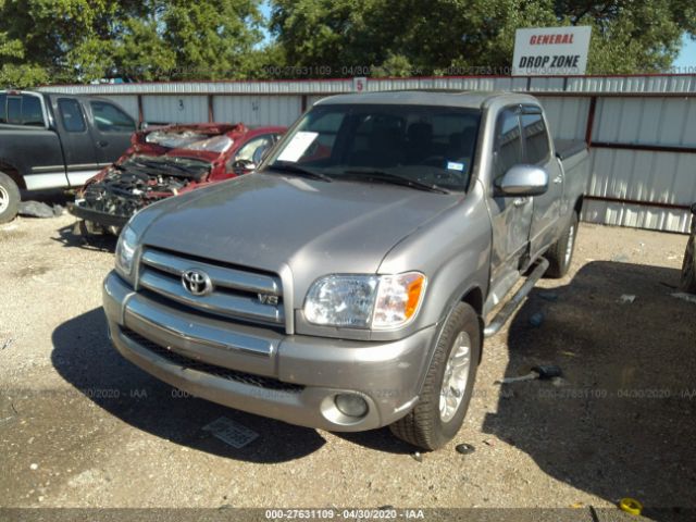 5TBDT44136S523868 - 2006 TOYOTA TUNDRA DOUBLE CAB SR5 Gray photo 2