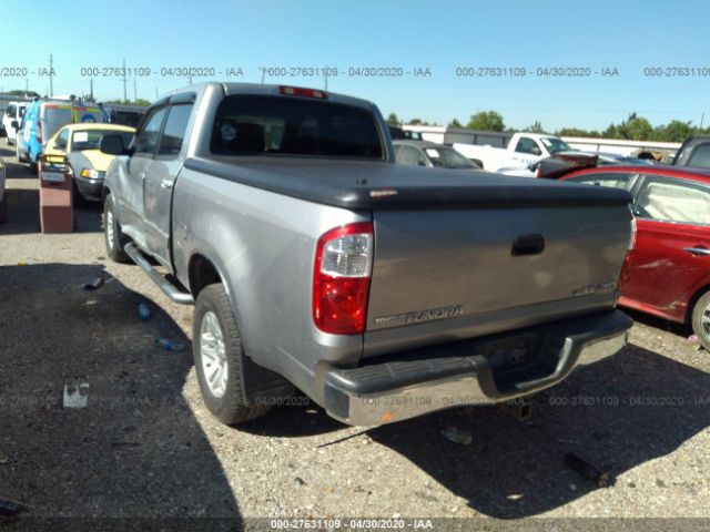 5TBDT44136S523868 - 2006 TOYOTA TUNDRA DOUBLE CAB SR5 Gray photo 3