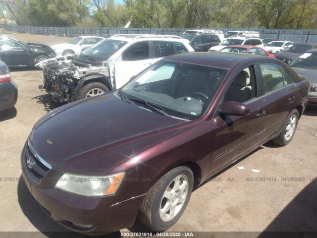 5NPEU46F96H064093 - 2006 HYUNDAI SONATA GLS/LX Purple photo 2