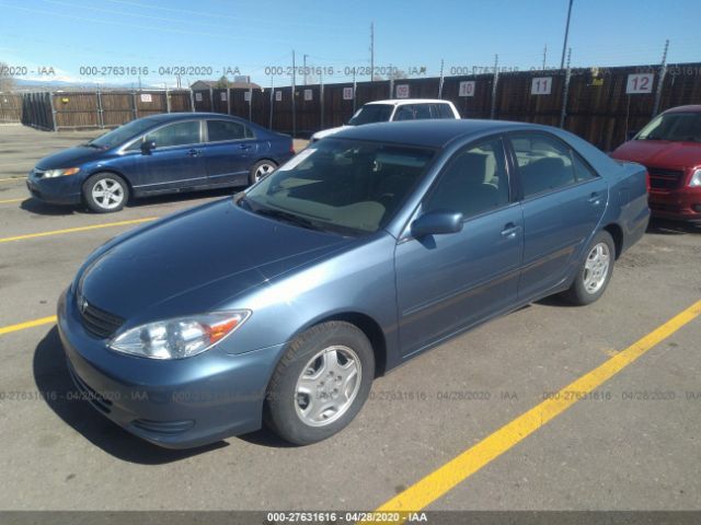 4T1BF32K73U559013 - 2003 TOYOTA CAMRY LE/XLE/SE Blue photo 2