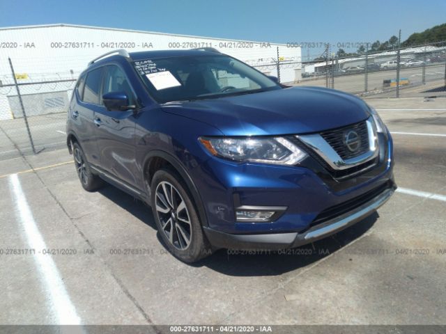 5N1AT2MV3KC826786 - 2019 NISSAN ROGUE S/SL/SV Blue photo 1