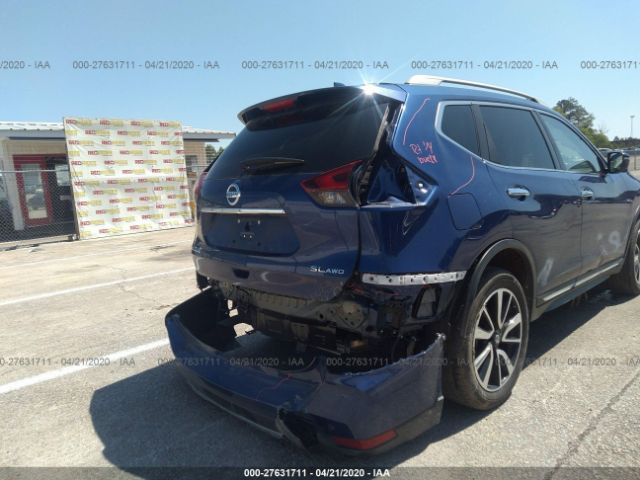 5N1AT2MV3KC826786 - 2019 NISSAN ROGUE S/SL/SV Blue photo 6