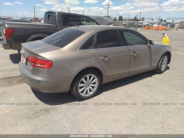 WAUEFAFL2AN048158 - 2010 AUDI A4 PREMIUM PLUS Tan photo 4