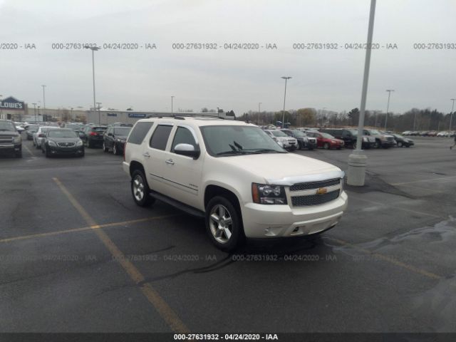 1GNSKCE08ER114528 - 2014 CHEVROLET TAHOE K1500 LTZ White photo 1