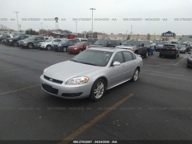 2G1WC5E38E1110235 - 2014 CHEVROLET IMPALA LIMITED LTZ Silver photo 2