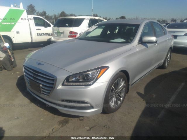 KMHGN4JE6FU069628 - 2015 HYUNDAI GENESIS 3.8L Silver photo 2