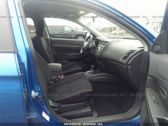 4A4AR3AW5FE053179 - 2015 MITSUBISHI OUTLANDER SPORT ES Blue photo 5