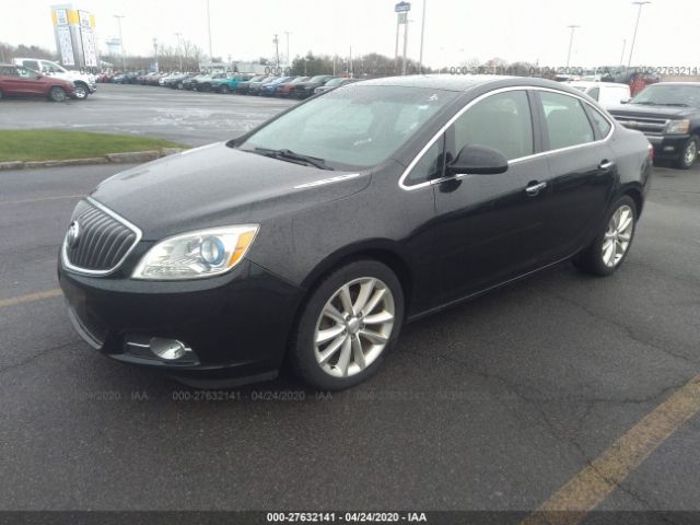 1G4PP5SK5D4108209 - 2013 BUICK VERANO  Black photo 2