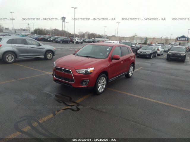 4A4AR3AU9FE054074 - 2015 MITSUBISHI OUTLANDER SPORT ES Red photo 2