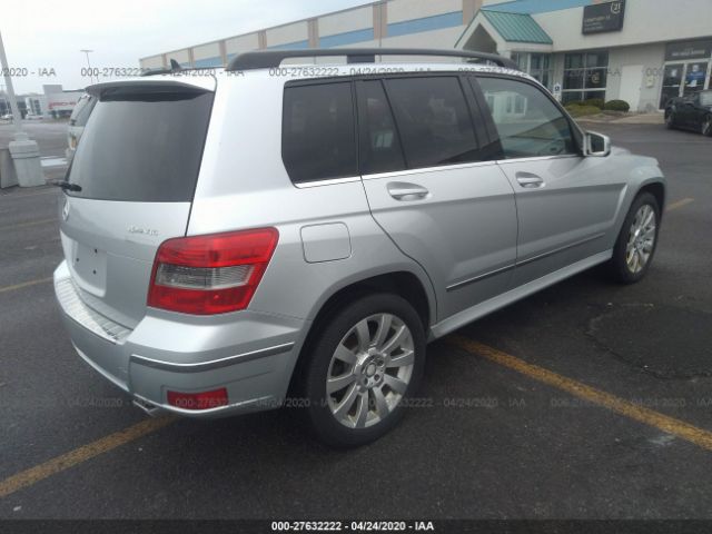 WDCGG8HB2CF756567 - 2012 MERCEDES-BENZ GLK 350 4MATIC Silver photo 4