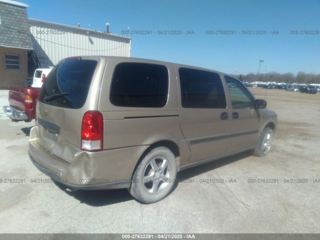 1GNDV23LX6D187230 - 2006 CHEVROLET UPLANDER LS Beige photo 4