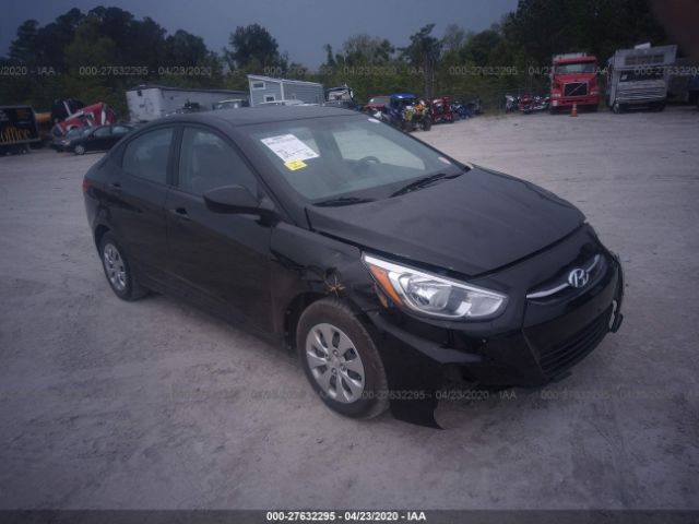 KMHCT4AE0GU084390 - 2016 HYUNDAI ACCENT SE Black photo 1