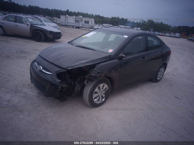 KMHCT4AE0GU084390 - 2016 HYUNDAI ACCENT SE Black photo 2