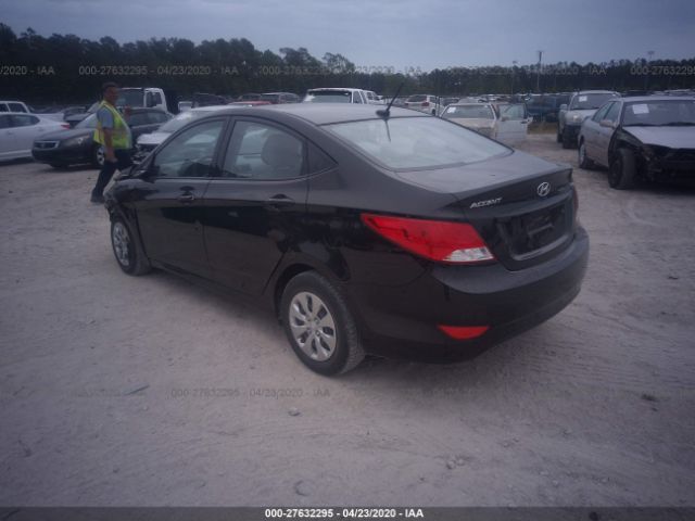 KMHCT4AE0GU084390 - 2016 HYUNDAI ACCENT SE Black photo 3