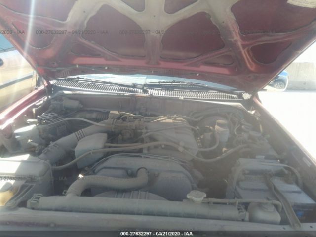 5TEHN72N41Z738228 - 2001 TOYOTA TACOMA DOUBLE CAB 栗色 照片 10