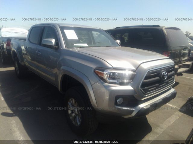 3TMBZ5DN2GM001949 - 2016 TOYOTA TACOMA DOUBLE CAB/SR5/TRD SPORT Silver photo 1