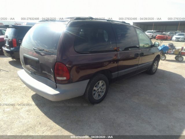 2B4GP44R8VR133125 - 1997 DODGE GRAND CARAVAN SE/SPORT Burgundy photo 4