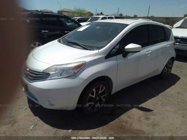 3N1CE2CP3FL363197 - 2015 NISSAN VERSA NOTE S/S PLUS/SV/SL/SR White photo 2