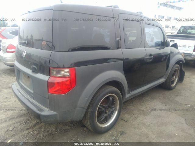 5J6YH18625L016128 - 2005 HONDA ELEMENT EX Black photo 4