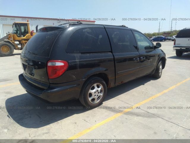 2D4GP44L35R580088 - 2005 DODGE GRAND CARAVAN SXT Black photo 4