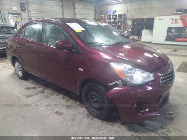 ML32F3FJ3HH003175 - 2017 MITSUBISHI MIRAGE G4 ES ბორდოსფერი ფოტო 1