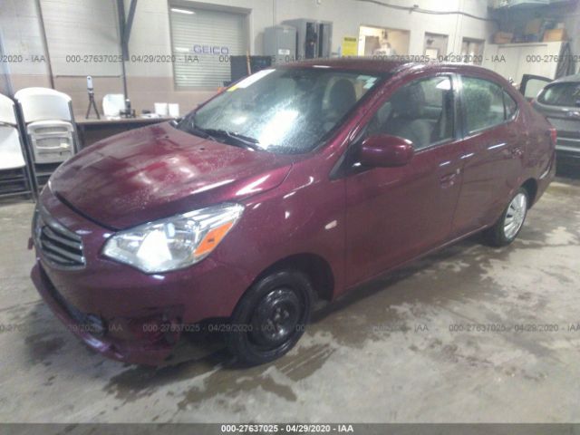 ML32F3FJ3HH003175 - 2017 MITSUBISHI MIRAGE G4 ES ბორდოსფერი ფოტო 2