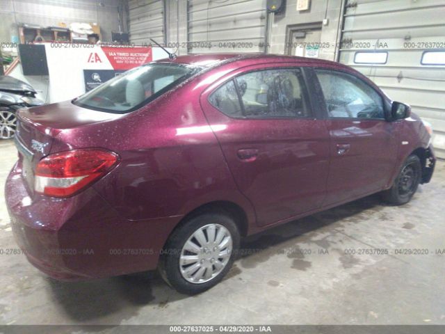 ML32F3FJ3HH003175 - 2017 MITSUBISHI MIRAGE G4 ES ბორდოსფერი ფოტო 4