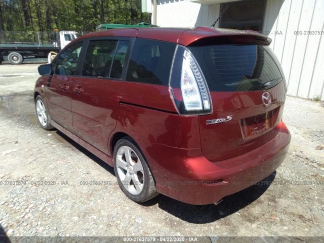 JM1CR293180312982 - 2008 MAZDA 5  Red photo 3