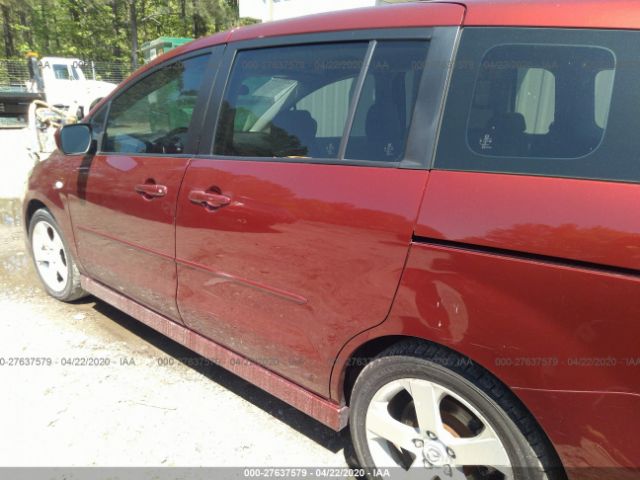 JM1CR293180312982 - 2008 MAZDA 5  Red photo 6