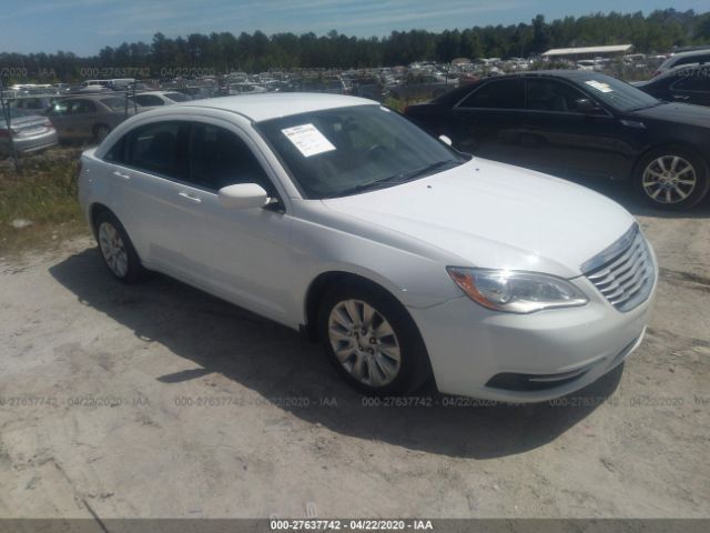 1C3CCBAB8EN141090 - 2014 CHRYSLER 200 LX White photo 1