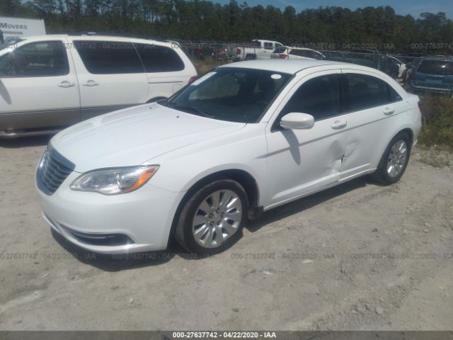 1C3CCBAB8EN141090 - 2014 CHRYSLER 200 LX White photo 2