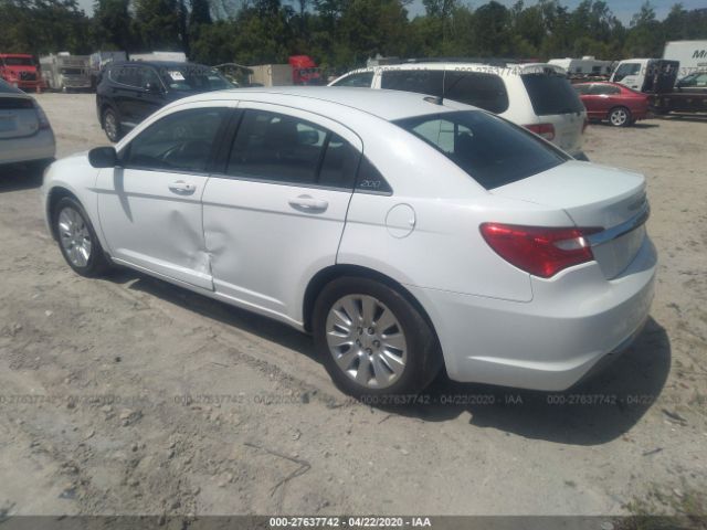 1C3CCBAB8EN141090 - 2014 CHRYSLER 200 LX White photo 3