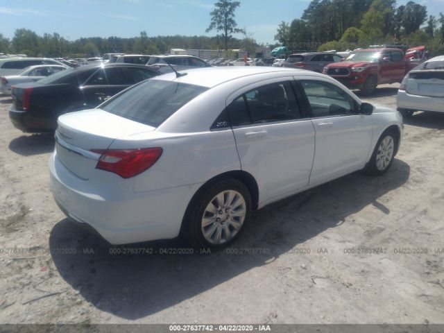 1C3CCBAB8EN141090 - 2014 CHRYSLER 200 LX White photo 4