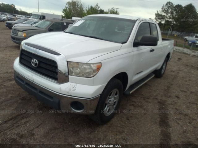 5TFRU54139X018153 - 2009 TOYOTA TUNDRA DOUBLE CAB/DOUBLE CAB SR5 White photo 2