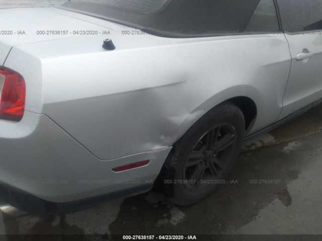 1ZVBP8EM7C5270538 - 2012 FORD MUSTANG  Silver photo 6