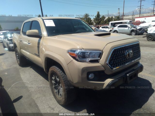 3TMAZ5CN8HM042360 - 2017 TOYOTA TACOMA DBL CAB/SR5/TRD SPORT/OR Tan photo 1