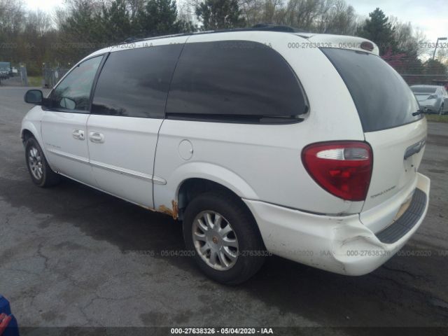 2C8GP74LX1R319564 - 2001 CHRYSLER TOWN & COUNTRY EX White photo 3