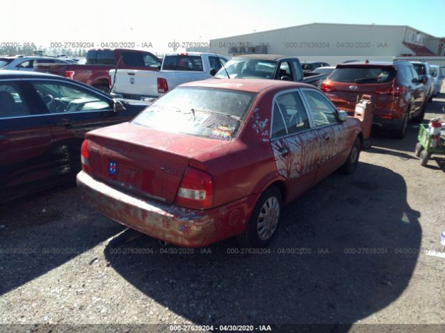 JM1BJ2227X0124583 - 1999 MAZDA PROTEGE DX/LX Red photo 4