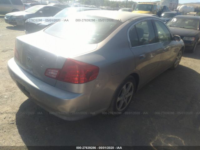 JNKCV51E03M001859 - 2003 INFINITI G35  Silver photo 4