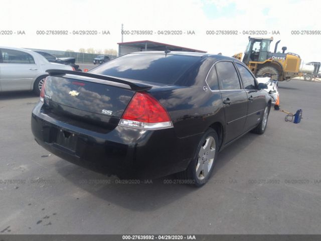 2G1WD58C679113227 - 2007 CHEVROLET IMPALA SUPER SPORT Black photo 4