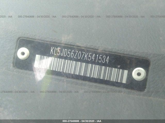 KL5JD56Z07K541534 - 2007 SUZUKI FORENZA CONVENIENCE/POPULAR Silver photo 9