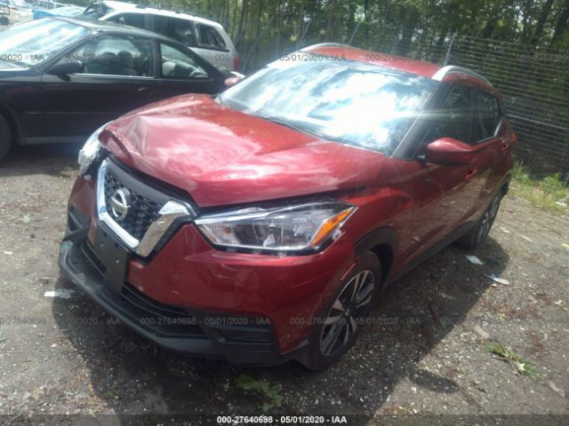 3N1CP5CV3LL511497 - 2020 NISSAN KICKS SV Red photo 2