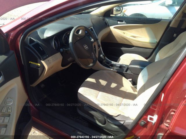 5NPEB4AC6DH537805 - 2013 HYUNDAI SONATA GLS Red photo 5