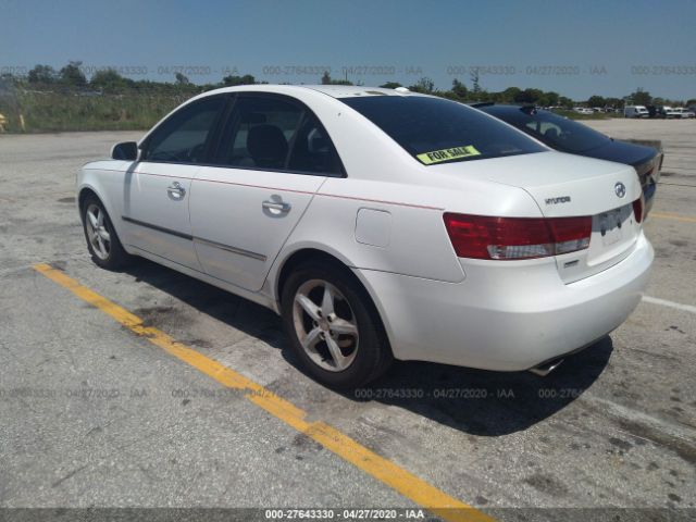 5NPEU46F28H317466 - 2008 HYUNDAI SONATA SE/LIMITED White photo 3