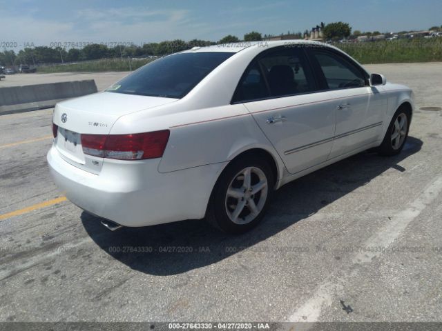 5NPEU46F28H317466 - 2008 HYUNDAI SONATA SE/LIMITED White photo 4