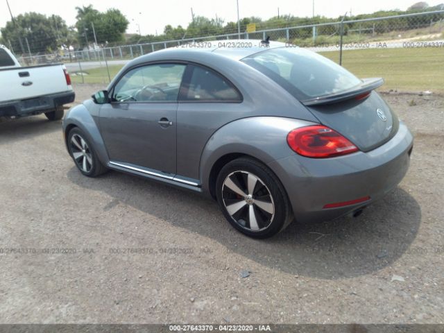 3VWV67ATXDM605309 - 2013 VOLKSWAGEN BEETLE TURBO Gray photo 3