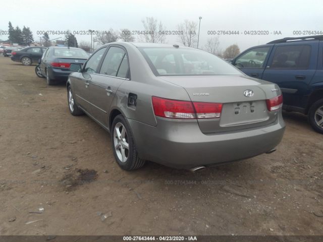 5NPEU46F87H242514 - 2007 HYUNDAI SONATA SE/LIMITED Green photo 3