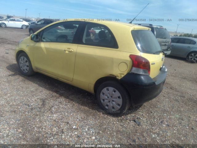 JTDJT4K39A5323932 - 2010 TOYOTA YARIS  Yellow photo 3