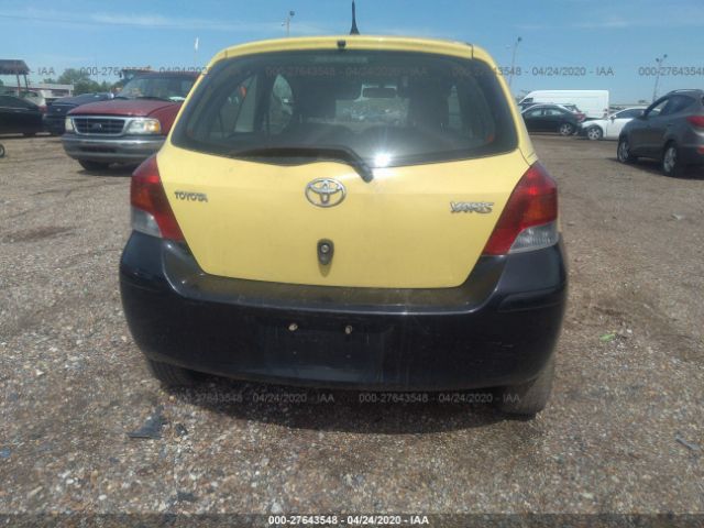 JTDJT4K39A5323932 - 2010 TOYOTA YARIS  Yellow photo 6